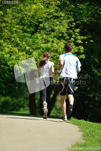 Image of couple jogging