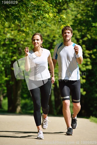 Image of couple jogging