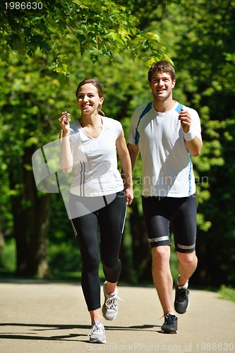 Image of couple jogging