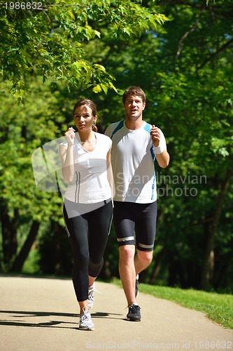 Image of couple jogging