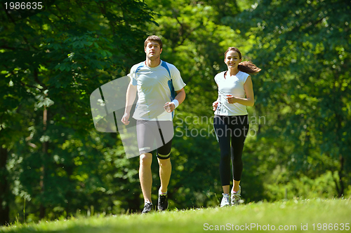 Image of couple jogging