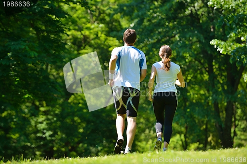 Image of couple jogging