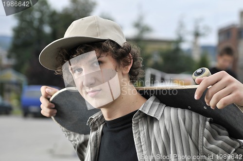 Image of skate boarder portrait