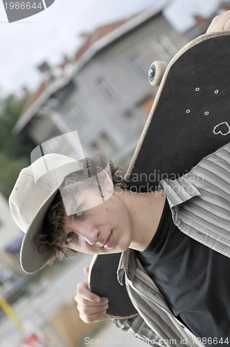 Image of skate boarder portrait