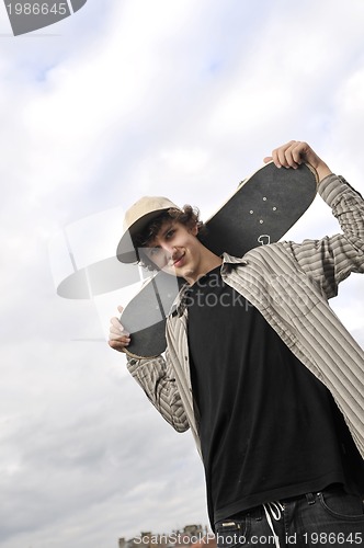 Image of skate boarder portrait