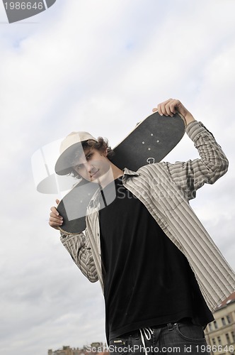 Image of skate boarder portrait