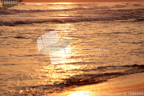 Image of sunset on sea