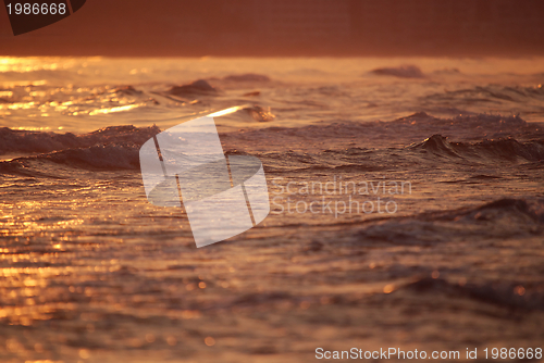 Image of sunset on sea