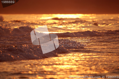 Image of sunset on sea