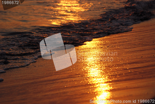 Image of sunset on sea