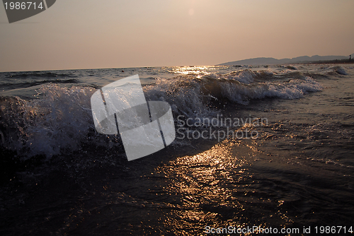 Image of sunset on sea