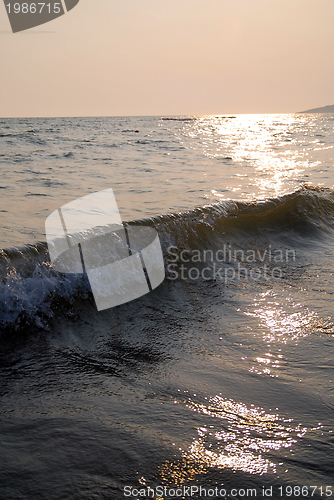 Image of sunset on sea