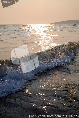 Image of sunset on sea