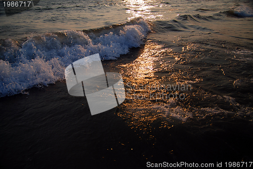 Image of sunset on sea