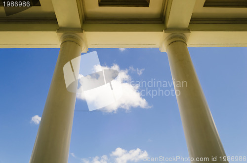 Image of School Building Columns