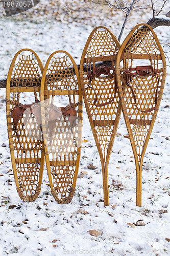 Image of Bear Paw and Huron snowshoes