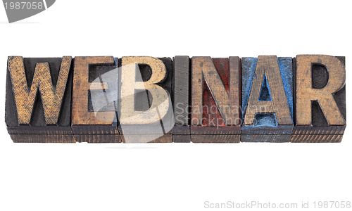 Image of webinar word