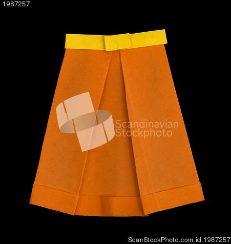 Image of Skirt folded origami style