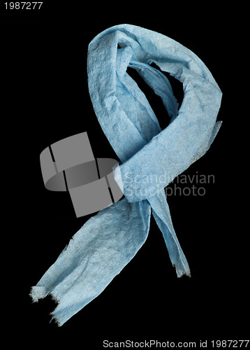 Image of Blue scarf origami