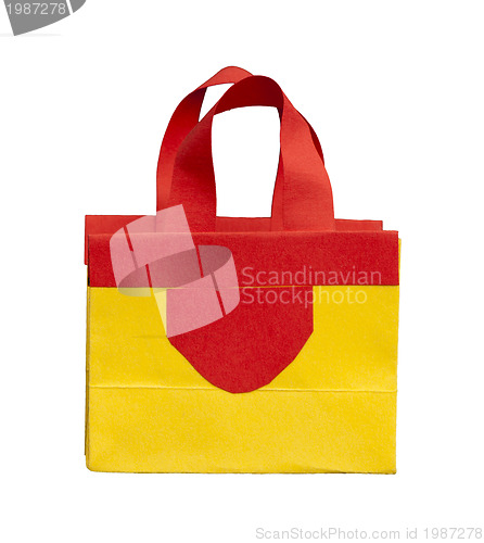 Image of Yellow shopping bag