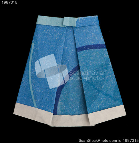 Image of Skirt folded origami style