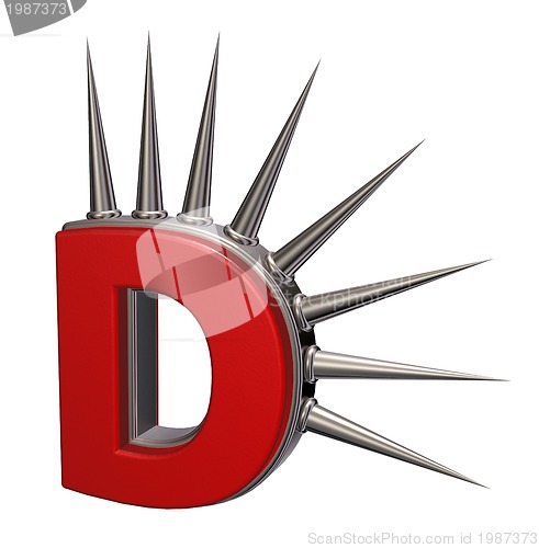 Image of prickles letter