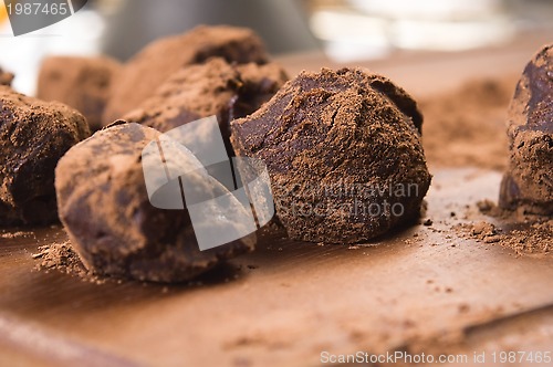 Image of Homemade chocolate truffles