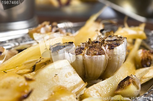 Image of Grilled parsley and garlic in honey sauce 