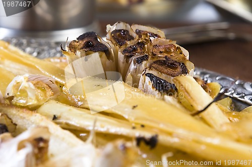 Image of Grilled parsley and garlic in honey sauce 