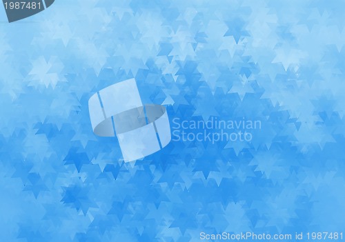 Image of Abstract blue background with stars