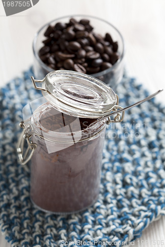 Image of Cocoa powder in glass jar