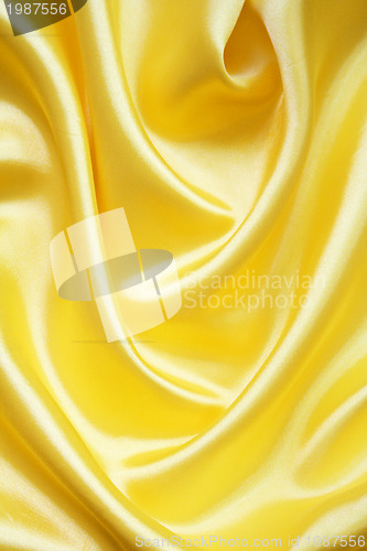 Image of Smooth elegant golden silk can use as background 