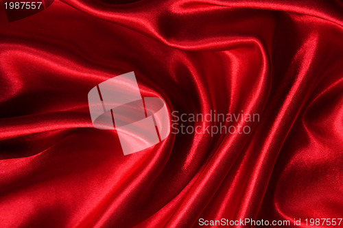 Image of Smooth elegant red silk 