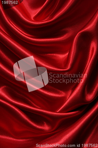 Image of Smooth elegant red silk can use as background 