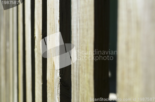 Image of Unpainted Wooden Fence