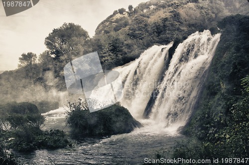 Image of Stunning view of Marmore Waterfalls, Umbria