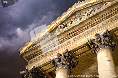 Image of Architectural Detail of Paris in Winter