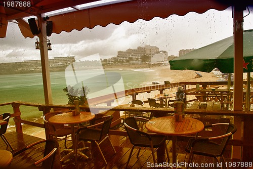 Image of Pub near Princess Juliana Airport during a Storm