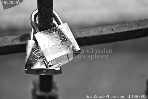 Image of Padlocks in a Street