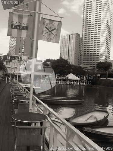 Image of Architectural detail of Tokyo, Black and White view