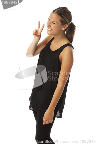 Image of real young beautiful woman