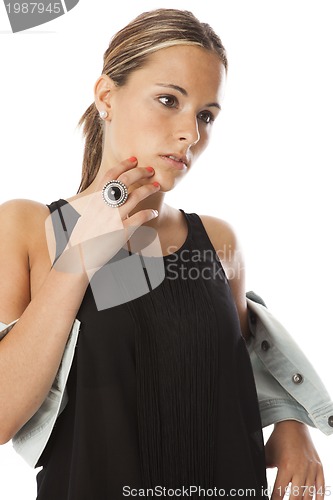 Image of real young beautiful woman