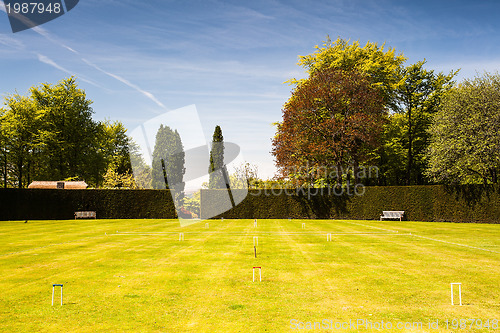 Image of Attractive croquet course 