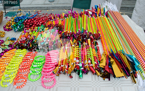 Image of colorful delicious candies street fair 