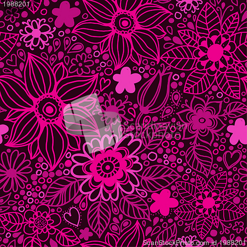 Image of Floral seamless pattern in vector