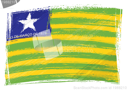 Image of Grunge Piaui flag
