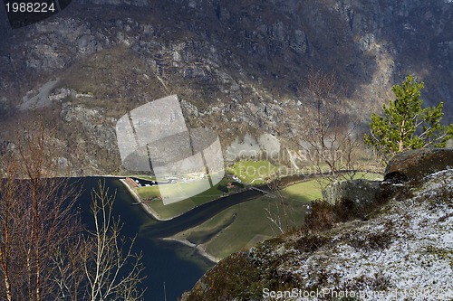 Image of valley in norway in changeful weather