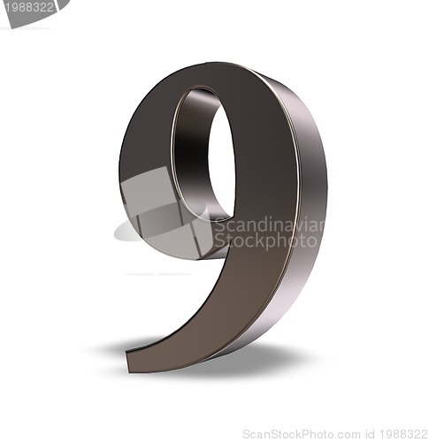 Image of metal number