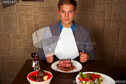 Image of eat a beef steak
