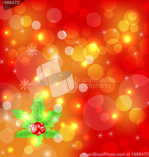 Image of Christmas holiday wallpaper with decoration